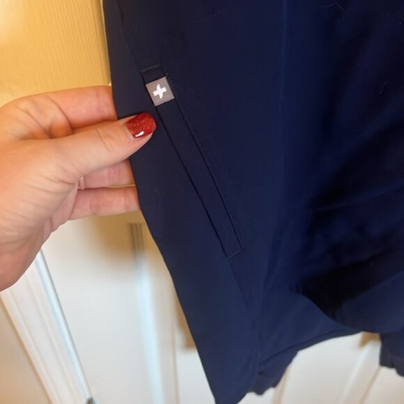 Figs Navy Scrub Set- Rafaela top and Jogger Bottoms - Picture 3 of 9